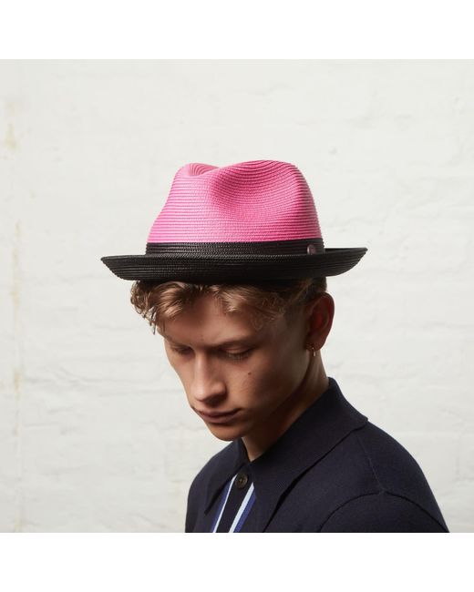 Dasmarca Hats Red Dasmarca Florence Fuchsia Summer Two Tone Crushable Hat for men