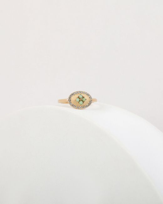 The Jewelz Metallic Eraya Balance Signet Ring For