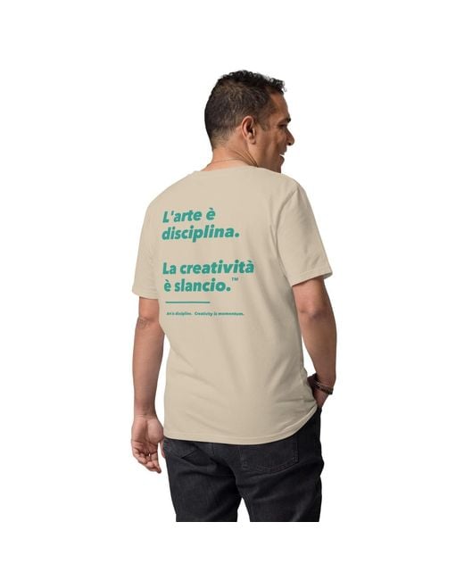 Anchor and Crew Natural Neutrals Desert Dust Art & Momentum Creative Standard Organic Cotton T-Shirt for men