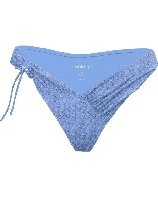 Blackbough Swim Blue Alana Tie Front Cheeky Bottoms Oceania Crochet