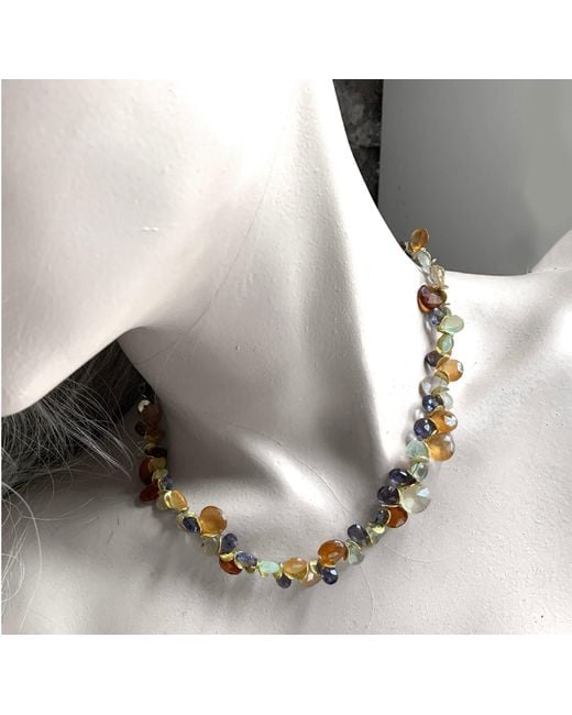 Lori Kaplan Design Metallic Harvest Moon Signature Necklace