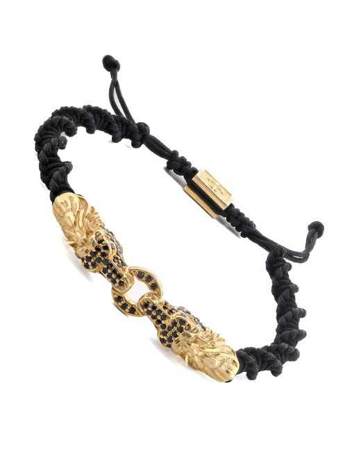 Ebru Jewelry Multicolor Dragon Claw Diamond Woven Bracelet for men