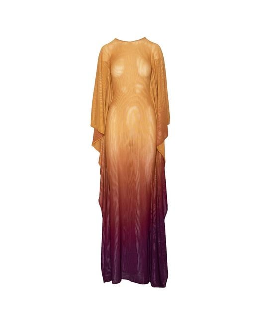 Ofuure Purple Sol Kaftan Dress