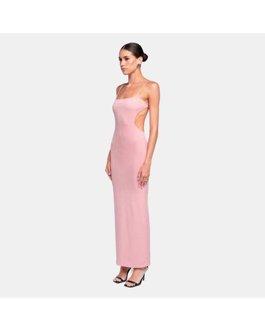 OW Collection Pink Fiona Maxi Dress