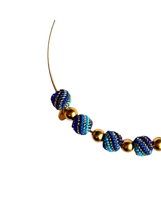 Iliana Arrazola Blue Magic Ball Necklace