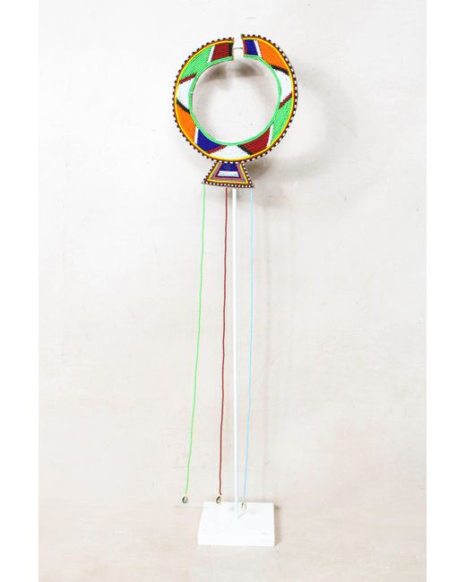 Botanical Boys Blue Kenya Maasai Beaded Necklace