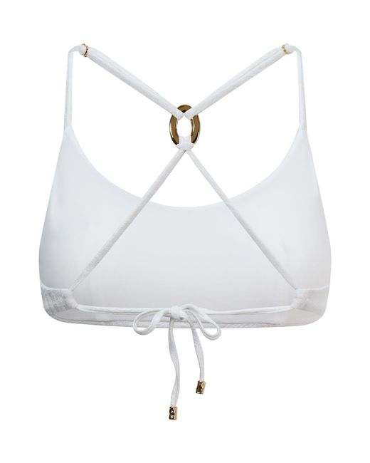 Baíah White Aurora Balconette Bikini Top