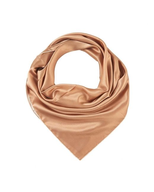 Soft Strokes Silk Brown Pure Silk Scarf Sand Beach Solid Colour Collection Sand Large