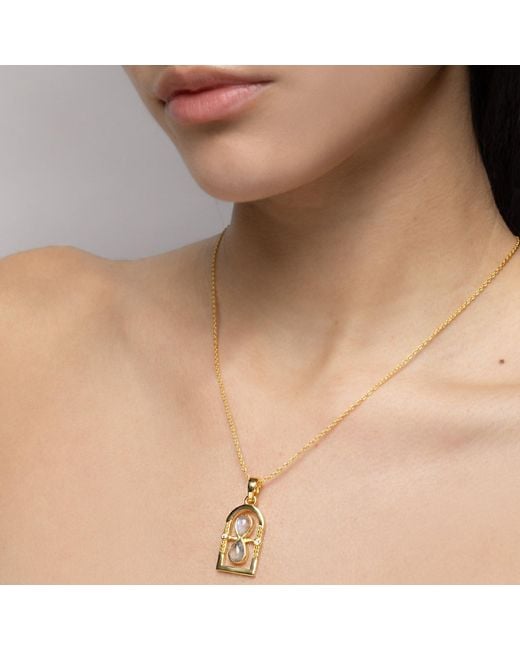 Lavani Jewels Metallic Goldplated The Hourglass Necklace