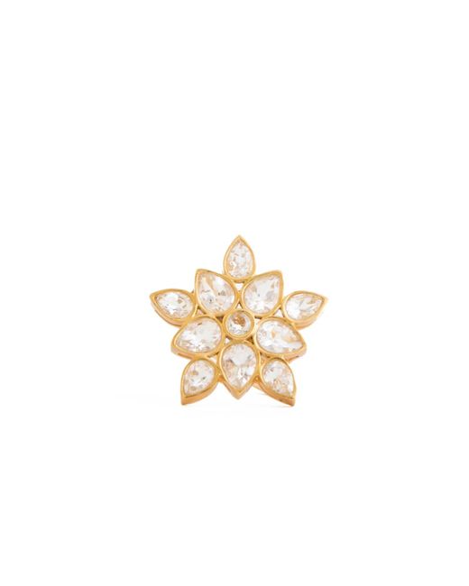 Christina Greene Metallic Lauren Crystal Statement Ring