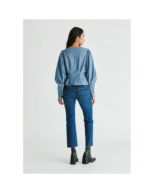 Paisie Blue Denim Effect Jacket