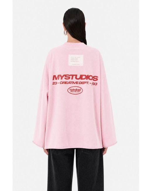 mysimplicated Pink Mystudios Oversized Tee
