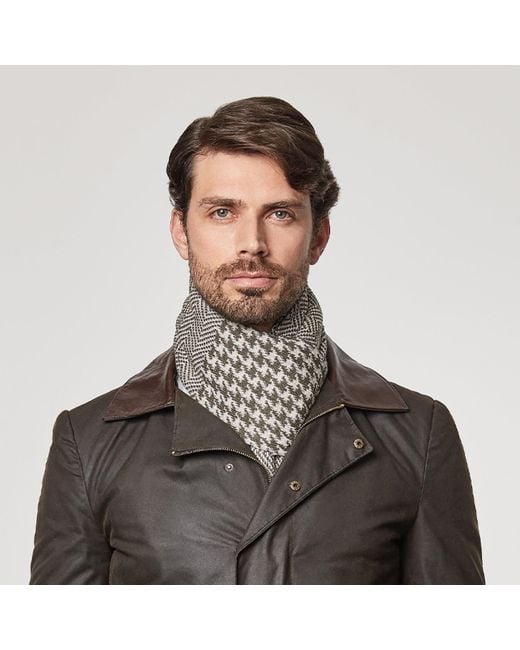 SEREN LONDON Gray Classic Scarf for men
