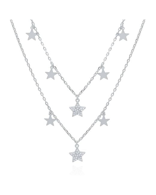 Luna Charles Metallic Blake Double Row Star Necklace