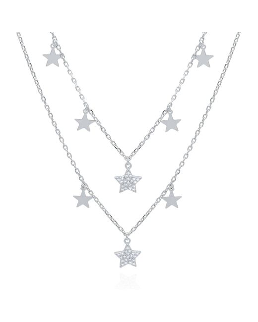 Luna Charles Metallic Blake Double Row Star Necklace
