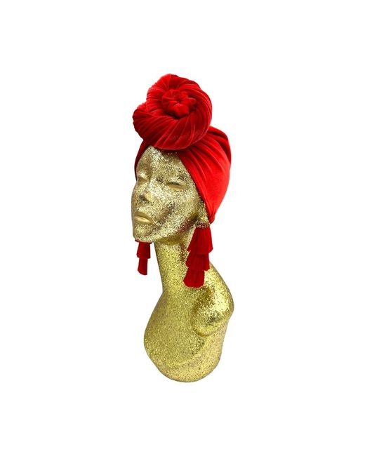 Julia Clancey Red Ruby Swinglette Turban