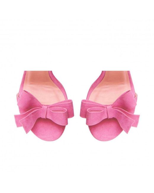 The 5Th Element Pink Elise Suede Sandals