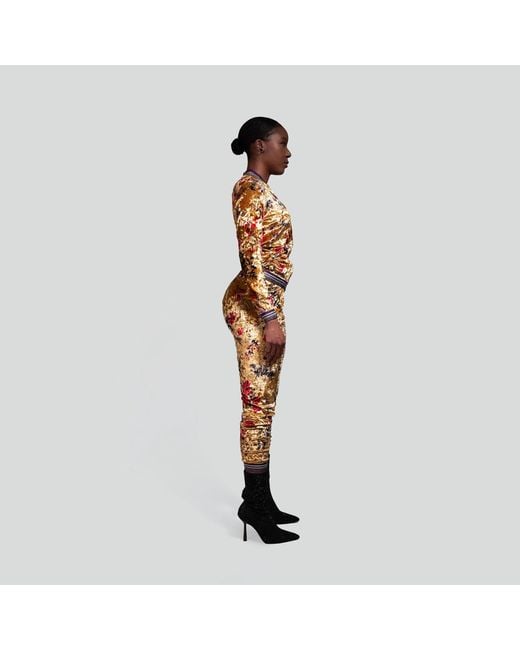Maui X Lolita Metallic Goddess Floral Velour Tracksuit