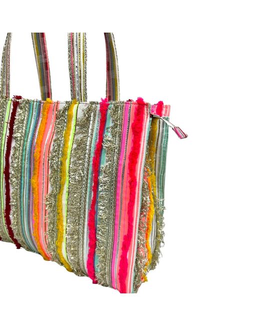 Simitri Red Raasta Tote Bag