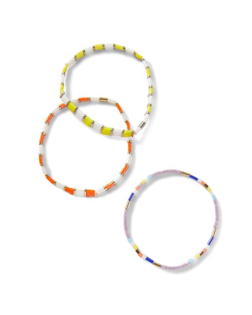 Undefined Jewelry Metallic Seed Beaded Bracelet And Mmrz