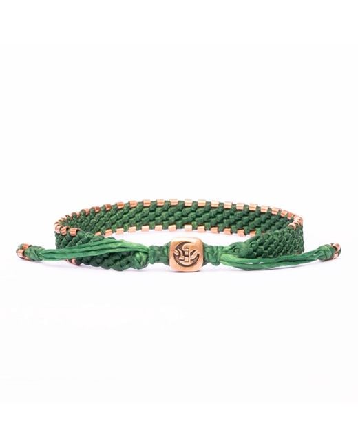 Harbour Uk Green Hampton Connection Copper Rope Bracelet for men