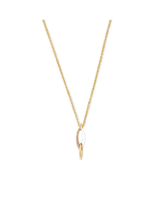Grosse Metallic Crystal Necklace, Series Link