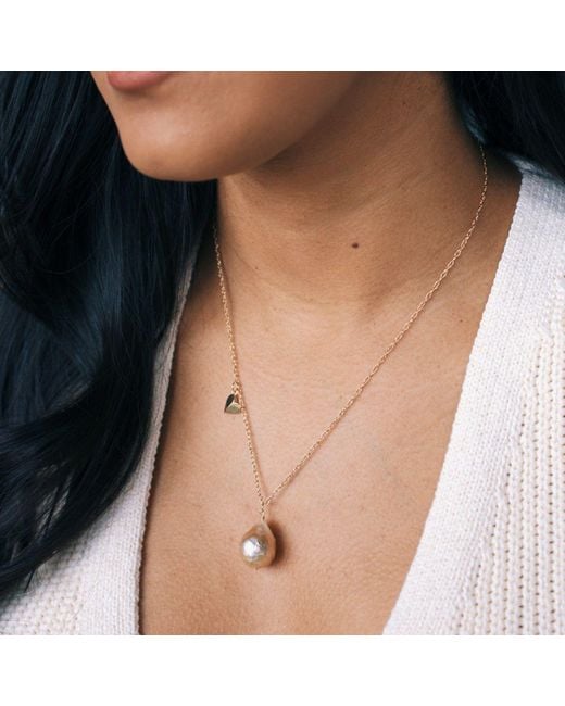 Herself Collections Metallic 14K Claudia Pearl Necklace