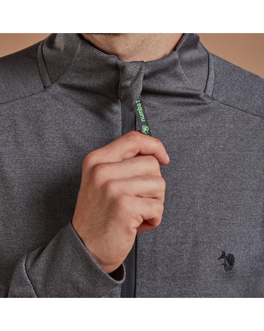 NUMBAT Gray Performance Jacket Full Zip for men