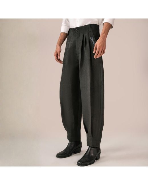Collected Xx Black Fishtail Pants for men