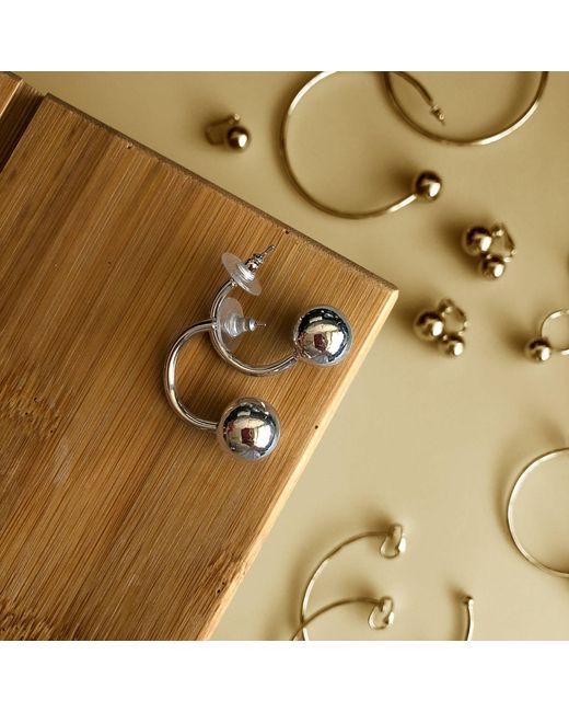 Jaredjamin Metallic Orbita-U Post Earrings