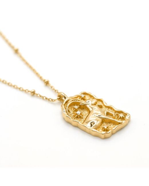 Luna Charles Metallic Solara Zodiac Necklace