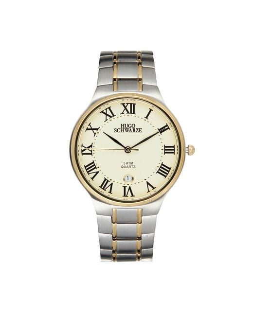 Bermuda Watch Company Metallic Hugo Schwarze Kahlo And Bracelet Watch for men