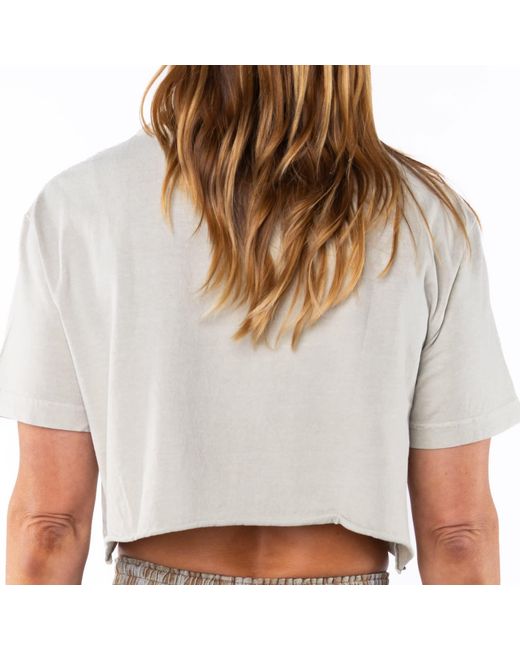 Ariko Gray Sandstone Beach Crop Tee
