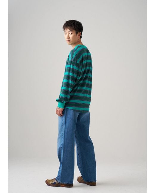Éclectique Green Long Sleeve T-Shirt for men