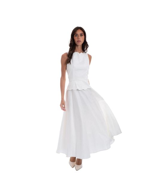 Sofia Tsereteli White Echoed Elegance Gown