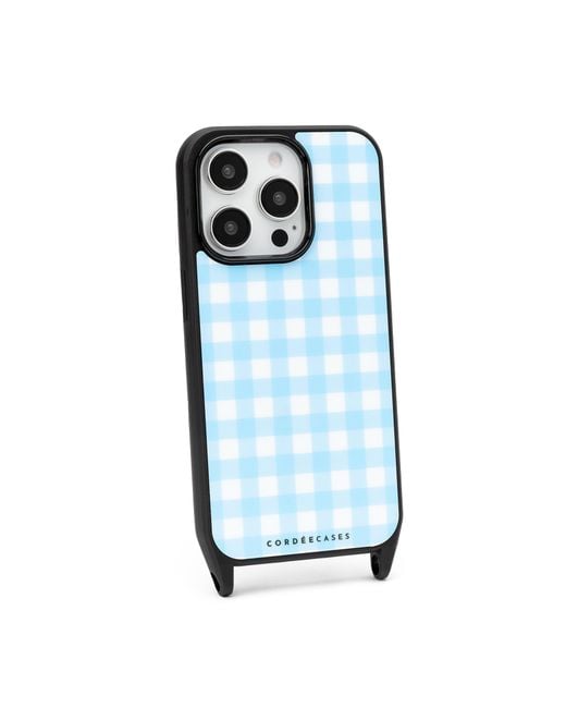 Cordée Cases Blue Gingham Phone Case Powder Magsafe