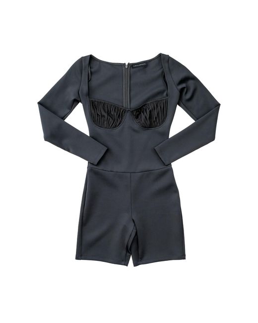 Circular Path Black Juliet Romper