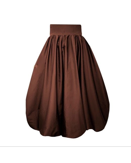 Frock Tales Brown Enoki Puffball Skirt