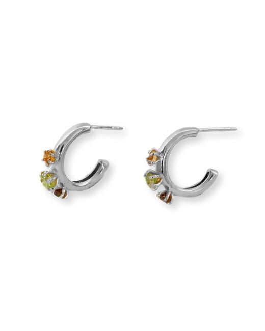 Gem Island Metallic Aura Earrings