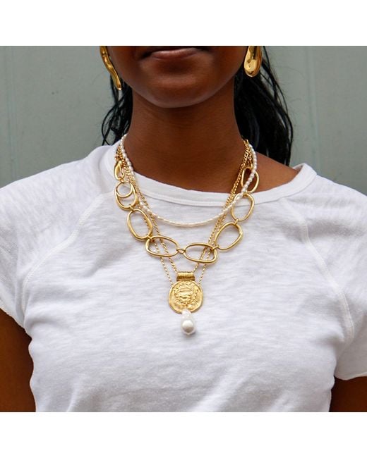 Smilla Brav Metallic Chain Necklace Andy