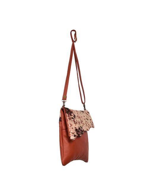 Owen Barry Red Cowhide Crossbody Bag Tuscan Acido On Burnt Stevie
