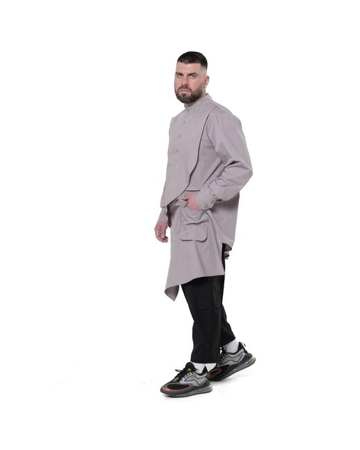 Metamorph Purple Extravagant Long Shirt for men