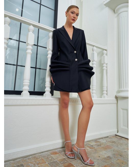 Lumina Eligma Black The Alien Blazer Dress