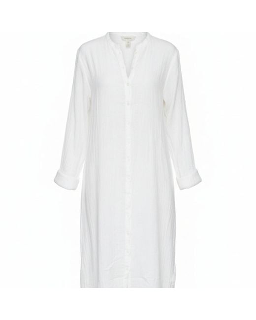 La Mandarine White Beach Kaftan, Long Kaftan, Luxury Beach Cover-Up
