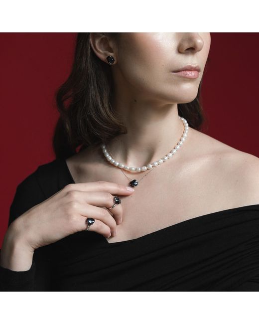 Pearl Code Blue Rozeta Sunset Keshi Pearl Statement Ring