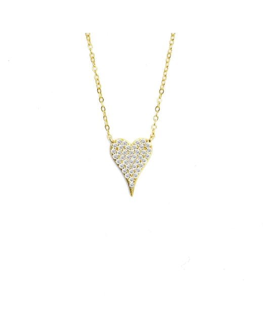 VicStoneNYC Fine Jewelry Metallic Lovely Small Heart Vermeil Necklace