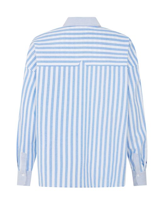 Hay Life Blue Bailey Multi Stripe Oversized Shirt