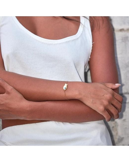Adriana Pappas Designs Metallic Fishy Chain Bracelet