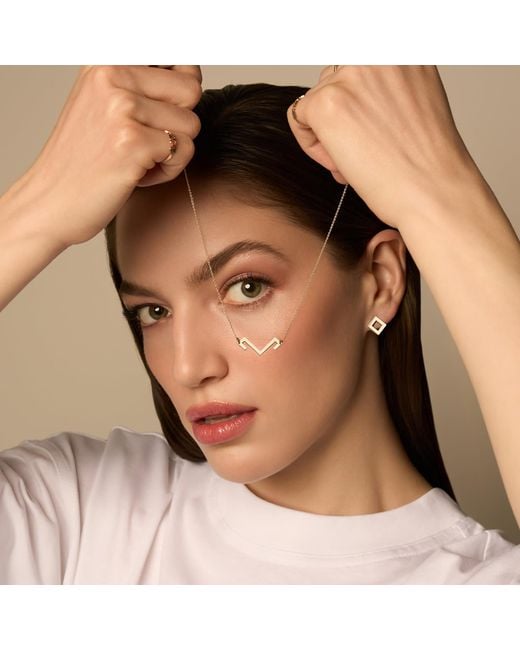 Gallery Metallic Rhombus Earrings
