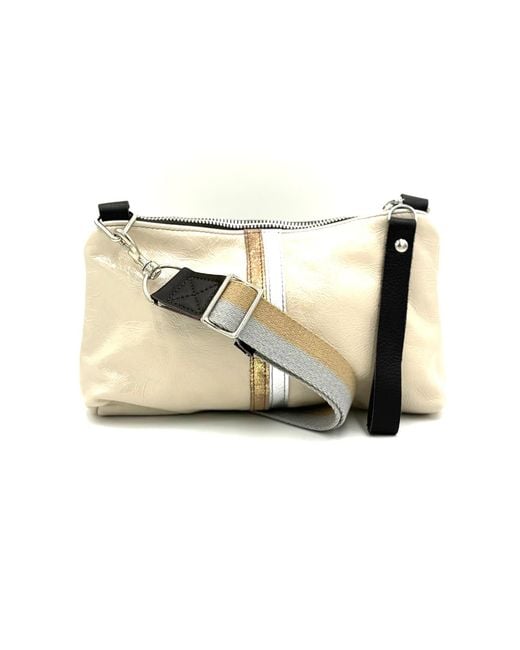 Lynn Tallerico Metallic Neutrals Nancy Crossbody Bag